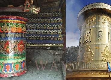 Тибетские молитвенные колеса как форма духовной практики